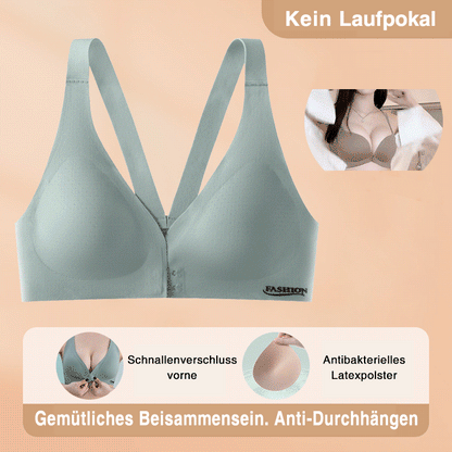 Comfortable Push Up Bra with Front Closure - Halri