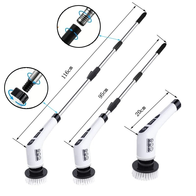 Powerful Spin Cleaning Brush Scrubber Tool