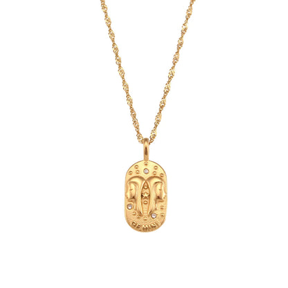 Delicate Astrology Tarot Pendant Necklace