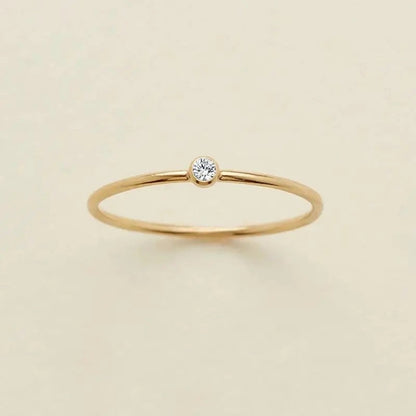 Delicate Gemstone Birthstone Ring