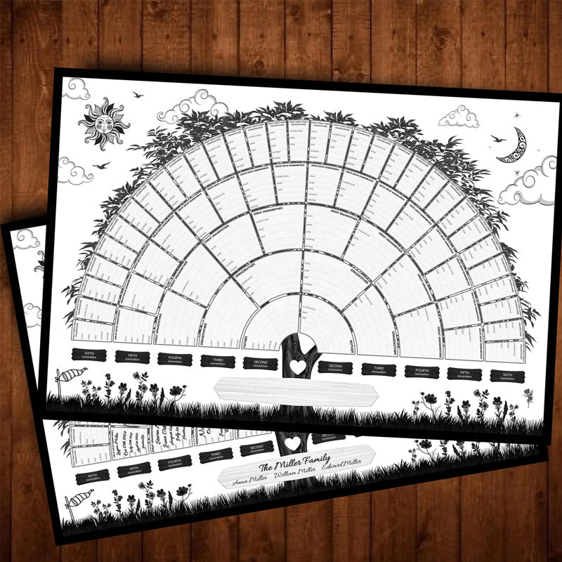 Personalized Ancestry Tree Wall Art Canvas - Halri