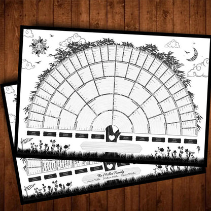 Personalized Ancestry Tree Wall Art Canvas - Halri