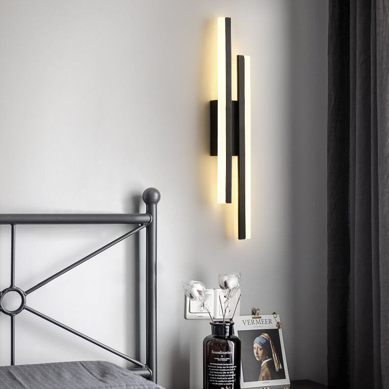 Sleek LED Wall Light | Slim Iron & Acrylic Lamp