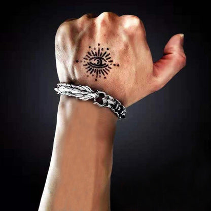 Edgy Rocker Chain Bracelet - Halri