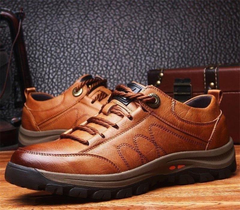 Comfortable Leather Mens Orthopedic Shoes