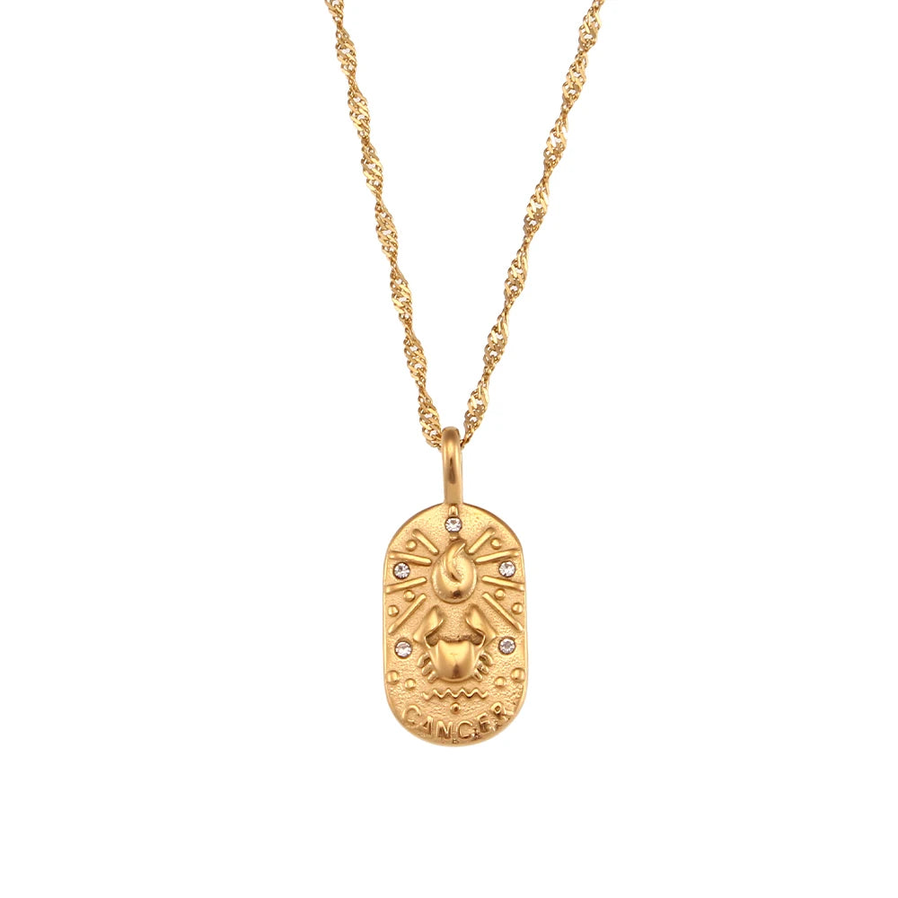Delicate Astrology Tarot Pendant Necklace