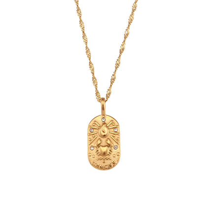 Delicate Astrology Tarot Pendant Necklace