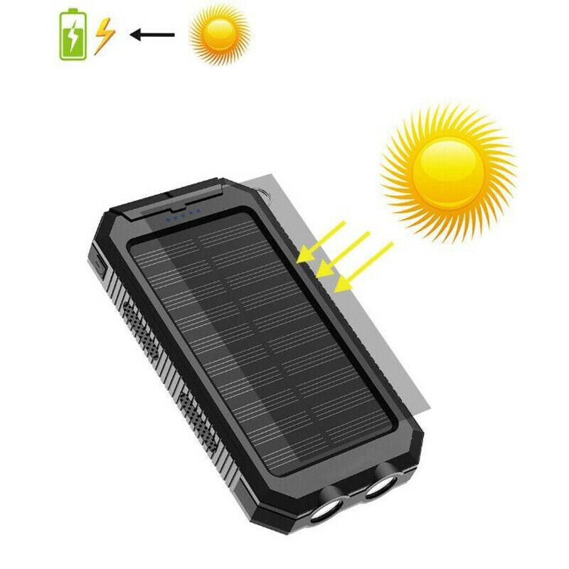 High Capacity Solar Portable Power Bank Charger Outdoor