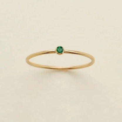 Delicate Gemstone Birthstone Ring