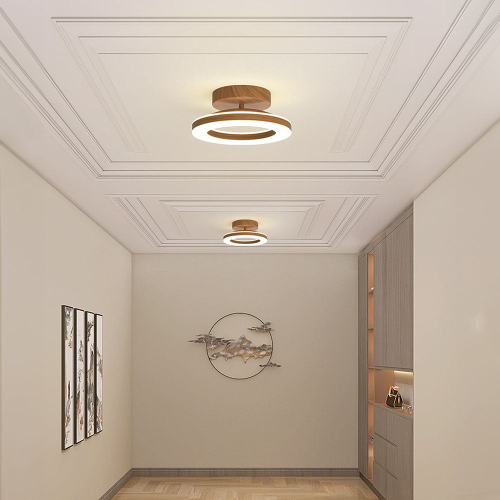 Circular LED Ceiling Light for Hallway and Entryway - Halri