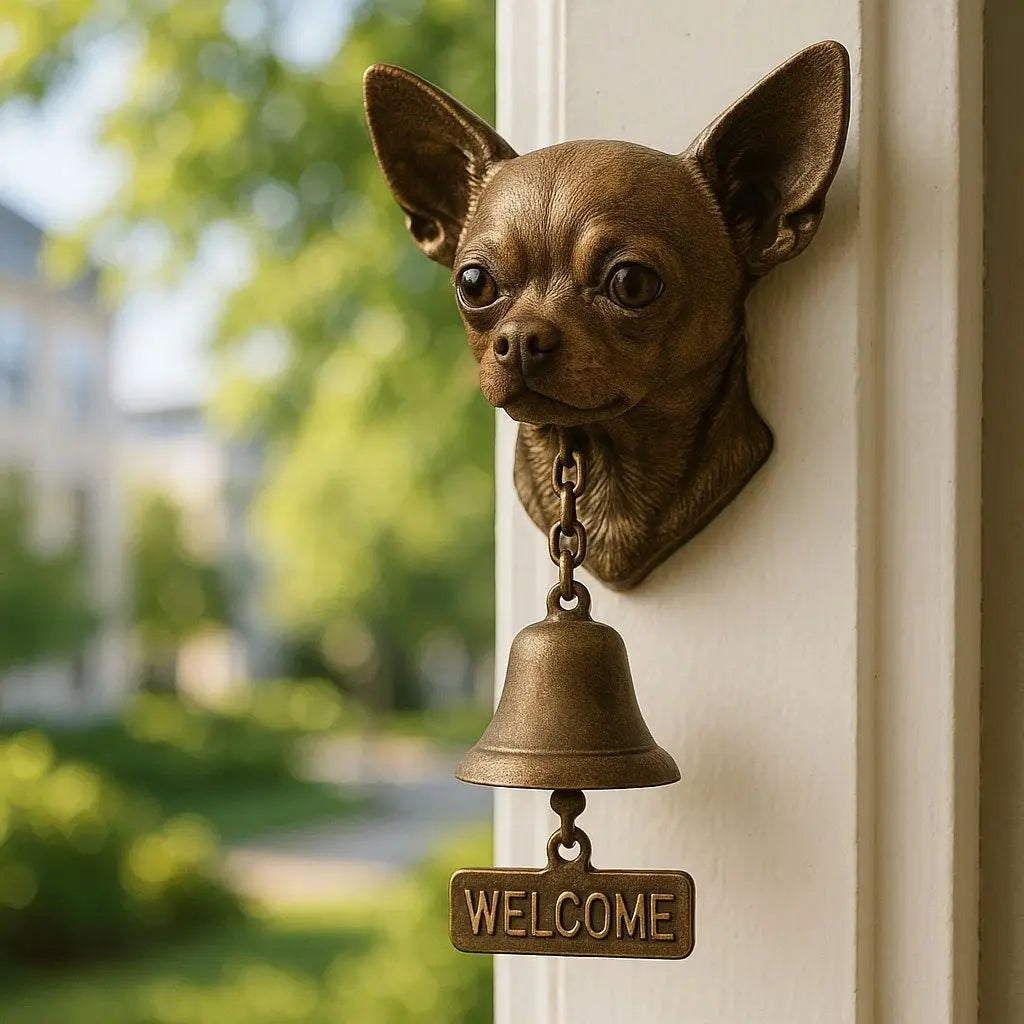 Stylish German Shepherd Door Bell Bronze Finish