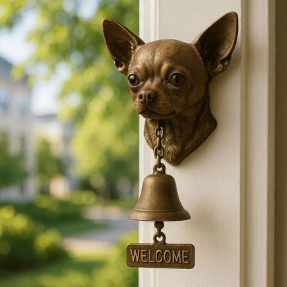 Stylish German Shepherd Door Bell Bronze Finish