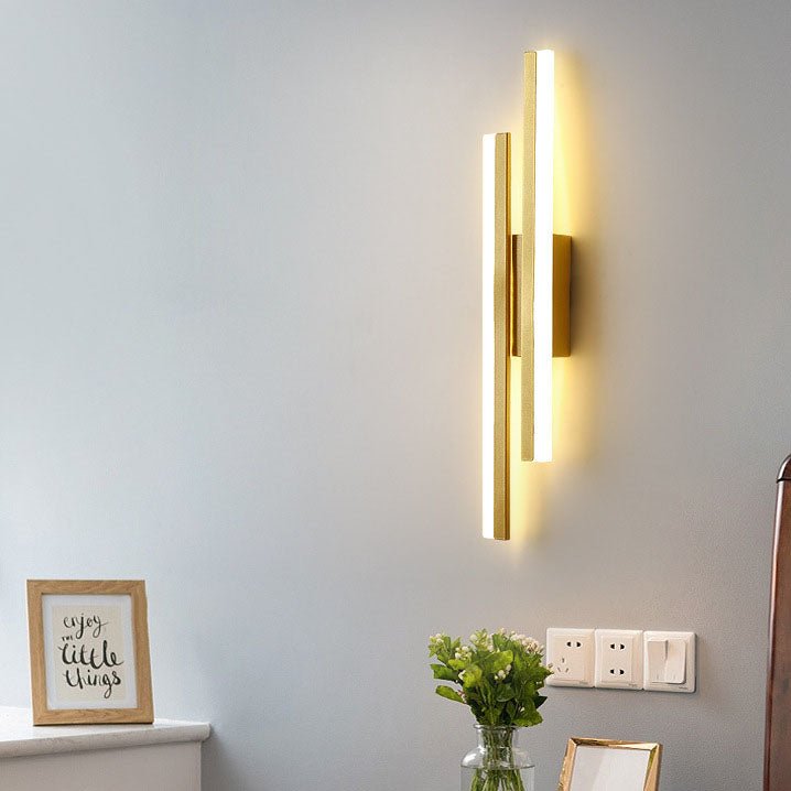 Sleek LED Wall Light | Slim Iron & Acrylic Lamp