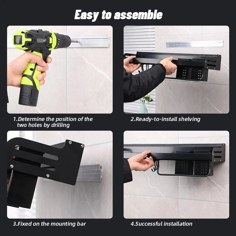 Space Saving Kitchen Shelf Storage Organizer