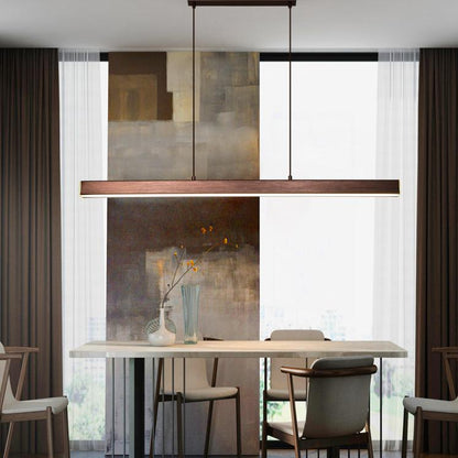 Simple Linear Pendant Light Modern Adjustable Ceiling Lamp