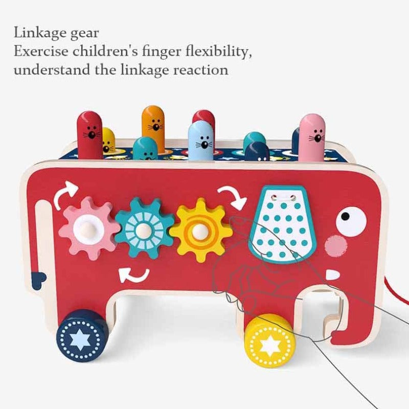 Fun Kids Wooden Music Hammer Toy