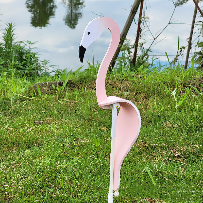 Colorful Pink Flamingo Yard Ornament