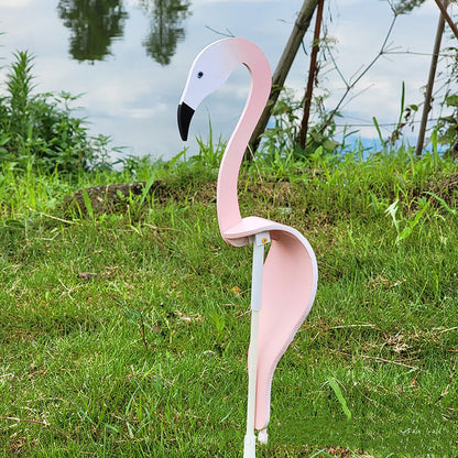 Colorful Pink Flamingo Yard Ornament