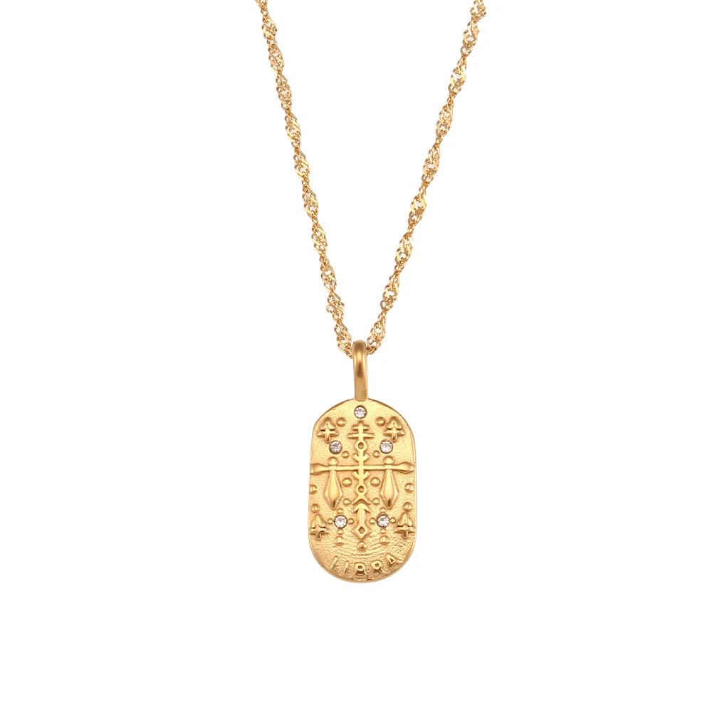 Delicate Astrology Tarot Pendant Necklace