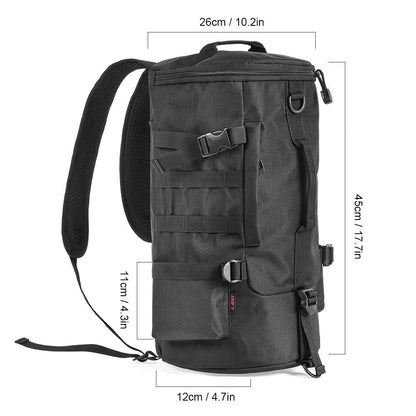 Compact Fishing Gear Bag with Rod Storage