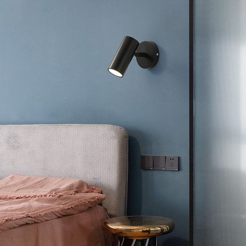 Simple Metal Cylinder Wall Light – Contemporary Reading Lamp - Halri
