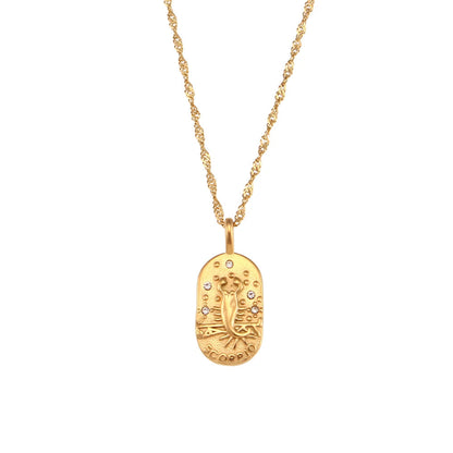 Delicate Astrology Tarot Pendant Necklace