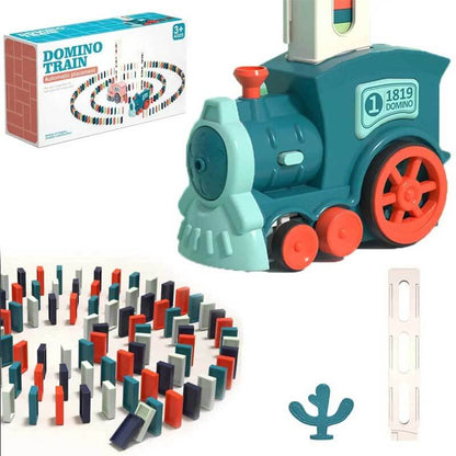 Fun Domino Run Train Set with Colorful Blocks