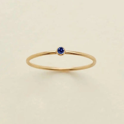 Delicate Gemstone Birthstone Ring