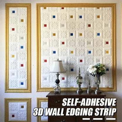 Eco Friendly Self Adhesive 3D Wall Trim