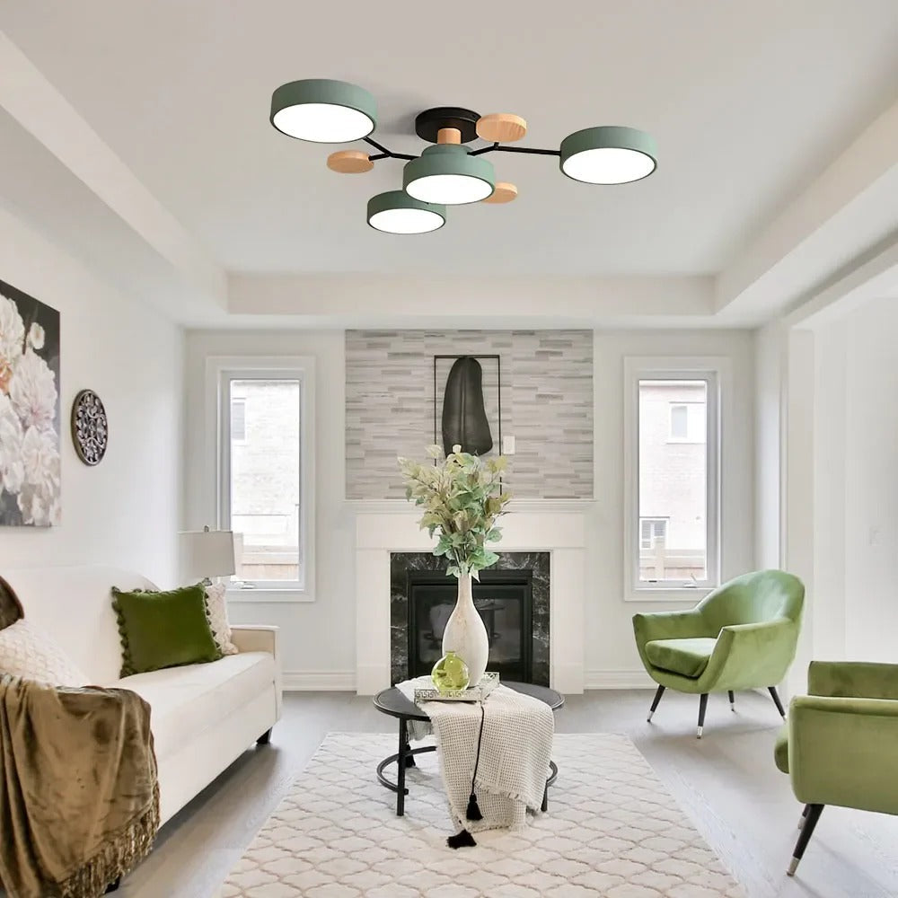 Stylish LED Ceiling Light Fixtures Bright White