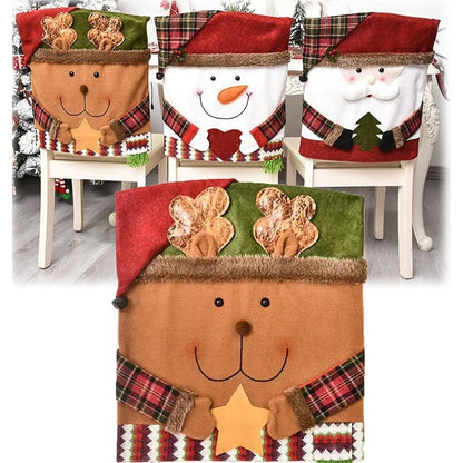 Fun Santa Christmas Chair Protector Covers - Halri