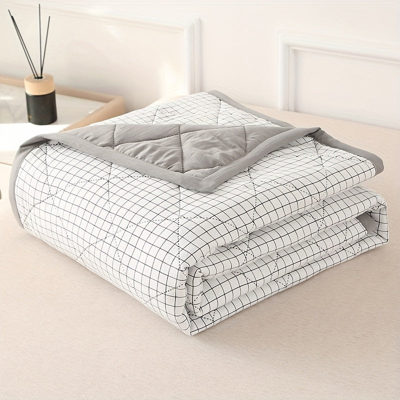 Halri | Classic Lightweight Plaid Throw Blanket for Summer Nights