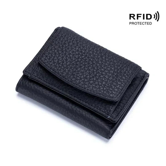 Secure Leather Wallet | Thin RFID Blocking Card Case