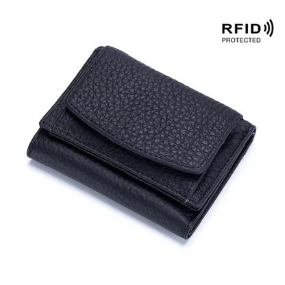 Secure Leather Wallet | Thin RFID Blocking Card Case