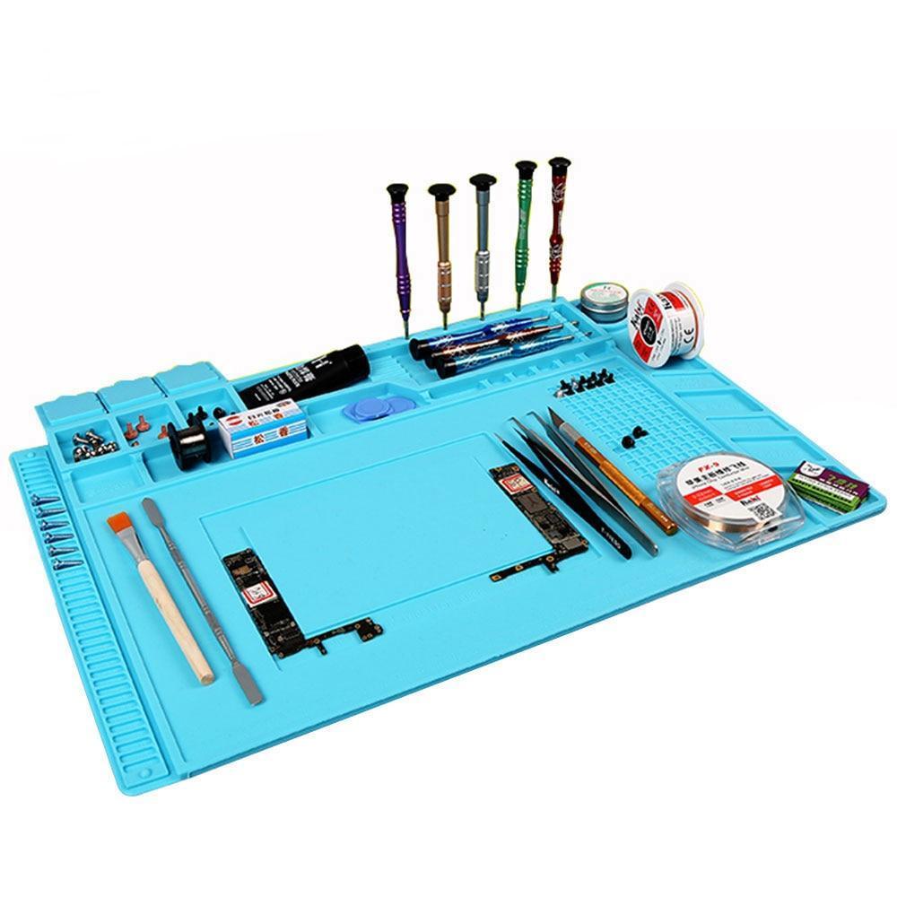 Durable Soldering Work Mat with Storage Compartments - Halri
