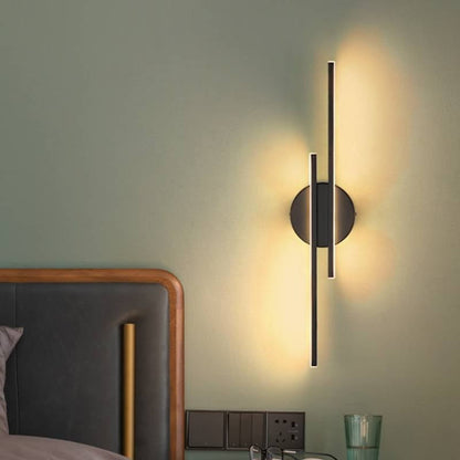 Contemporary Double LED Wall Sconce Light - Halri