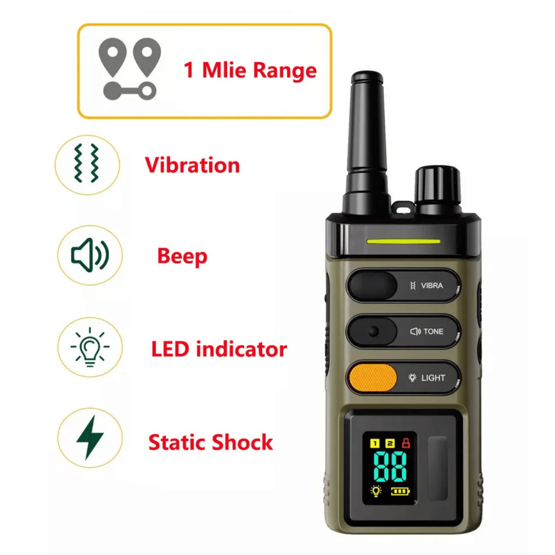 Long Range Remote Training Collar for Large Dogs