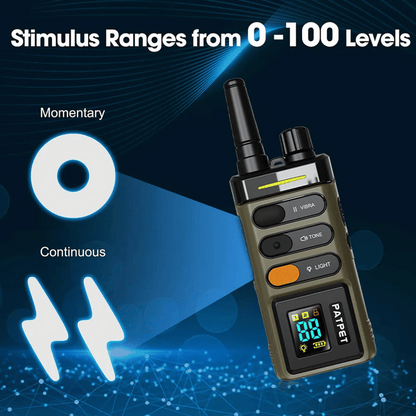 Long Range Remote Training Collar for Large Dogs