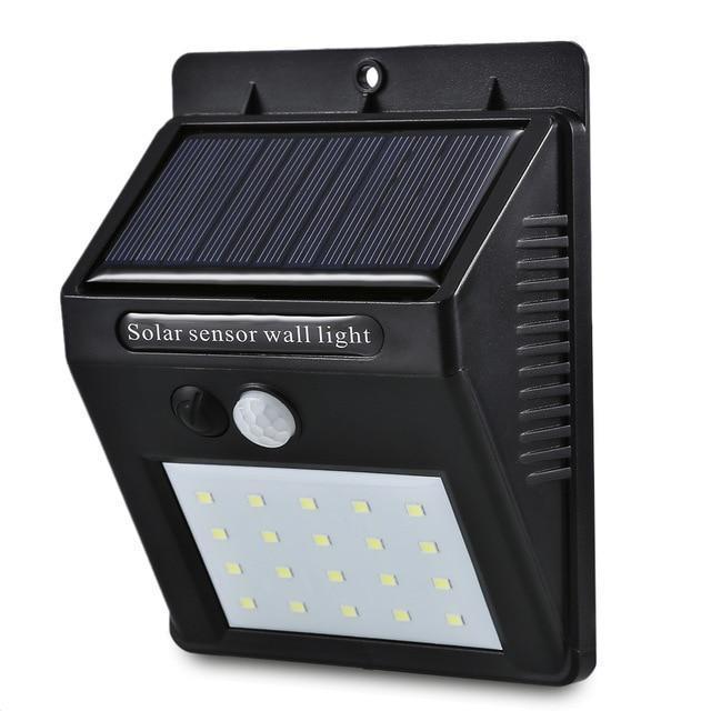 Solar Powered Motion Sensor Outdoor Wall Lamp