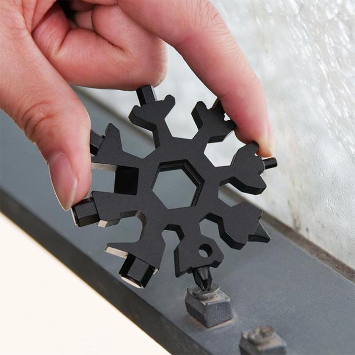 Compact 18-in-1 Stainless Steel Multi Tool for Camping