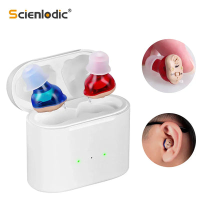 Discreet Digital Hearing Aid Set