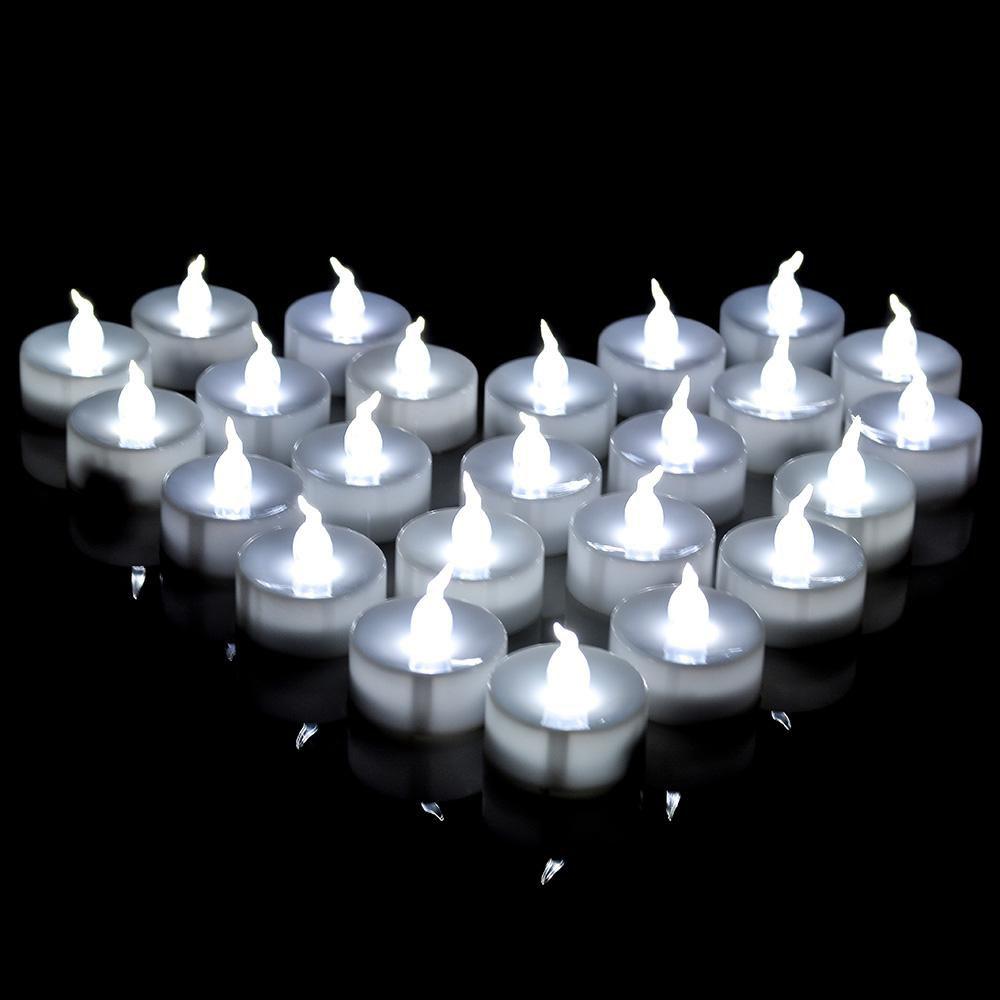 Bright White LED Tea Lights 100 Pack