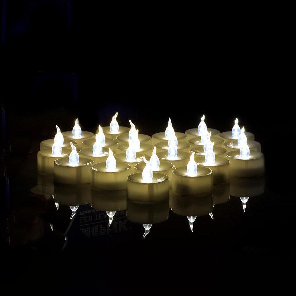 Bright White LED Tea Lights 100 Pack - Halri