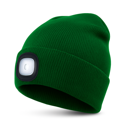 Warm Beanie Hat with Built-in LED Light