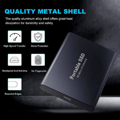 Portable External SSD Hard Drive 1TB 2TB 4TB Storage
