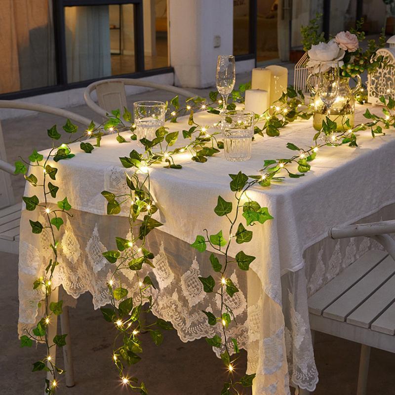 Outdoor Solar Powered Woven LED String Lights - Halri