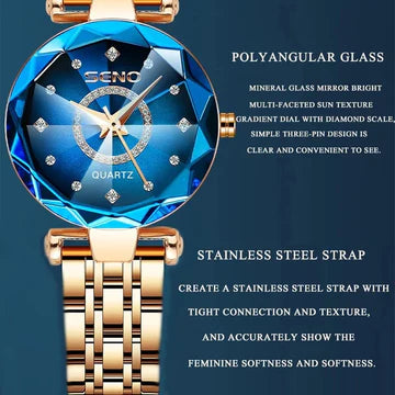 Ladies' Sparkling Silver Tone Wrist Watch