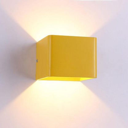 Compact Aluminum Square Wall Light
