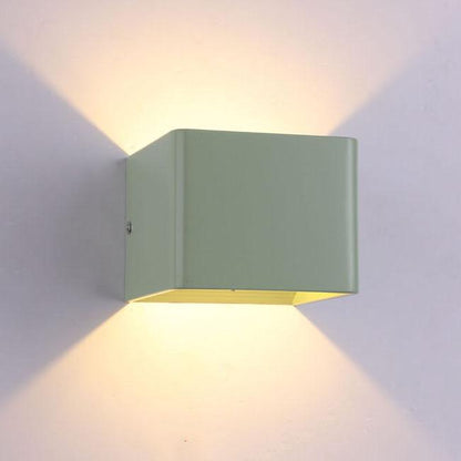 Compact Aluminum Square Wall Light