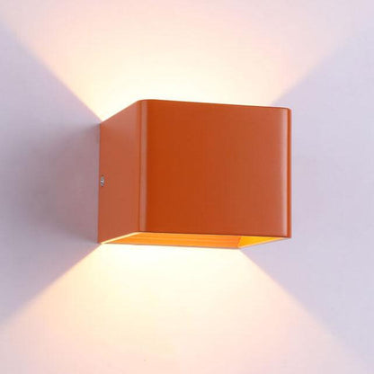 Compact Aluminum Square Wall Light